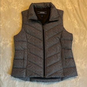 Lands' End Women's Houndstooth Puffer Vest